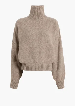 Khaite Knitwear-Willem Sweater in Sepia