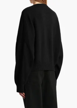 Khaite Knitwear-Wolfe Sweater in Black