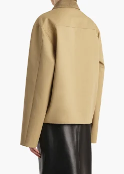 Khaite Jackets-Wyatt Jacket in Wheat