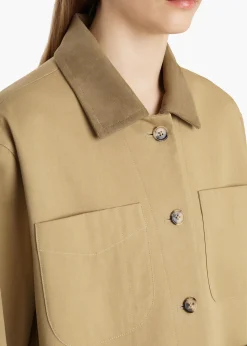 Khaite Jackets-Wyatt Jacket in Wheat